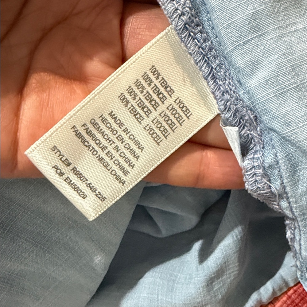 Cloth & Stone Sky Blue Button-Down Shirt - Picture 7 of 9